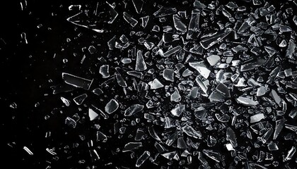 無数の破片　闇を彩るガラスの軌跡