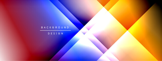 Dynamic shadow lines with gradient colors geometric background