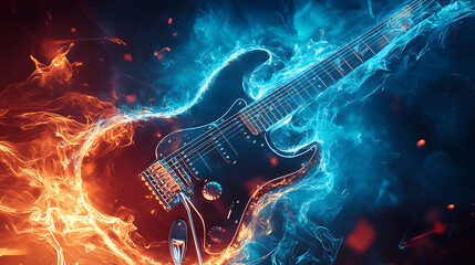 Obraz premium The power of music, wallpaper, modern sound and entertainment empowers people around the world.