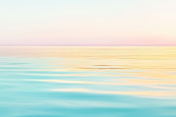 Obraz premium minimalist gradient blending deep rich blues into warm golden hues creating soft atmospheric depth