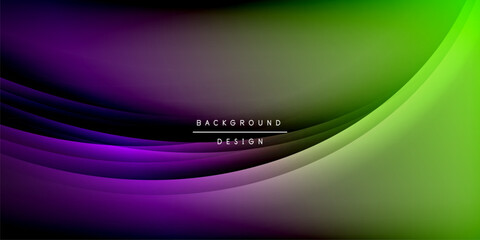 Expressive poster with shadow lines. Features technology, minimalist, and business themes, bright vibrant color schemes
