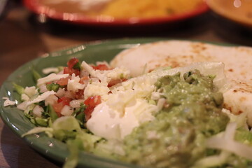 Tacos on a plate at a local restaurant in downtown Minneapolis, Minnesota.