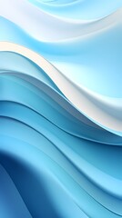 Obraz premium digital technology silver and white abstract wave poster background