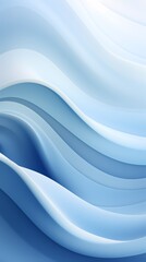 Obraz premium digital technology silver and white abstract wave poster background