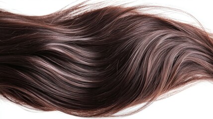 Shiny Brown Hair  Long Wavy Strands  Haircare  Beauty  Texture  Closeup