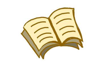 book with bookmark isolated transparent background 