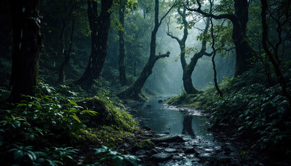 waterfall in the forest