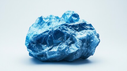 Fototapeta premium A flat texture of blue rock with an abstract shape, top view, high resolution,