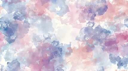 Seamless pattern background inspired by the art of watercolor painting, generative ai