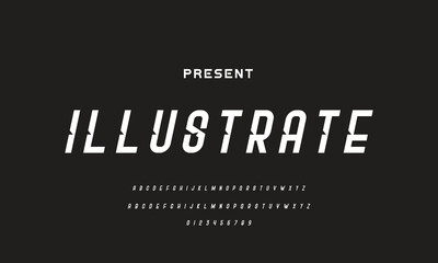 Modern alphabet fonts. Typography, Technology, Lettering, Elegant, Fashion, Designs, Serif fonts, Uppercase. Vector illustration.