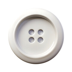 Fototapeta premium Large White Clothing Button Four Holes Design grey macro style clean 