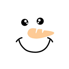 Snowman Faces icon cartoon