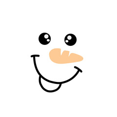 Snowman Faces icon cartoon
