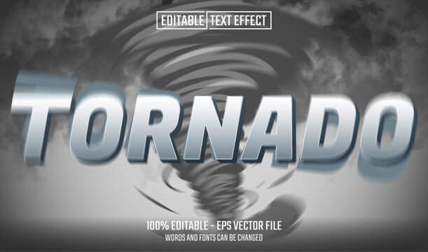 tornado editable text effect