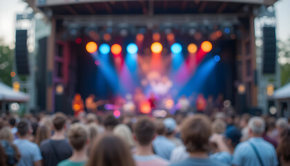 Obraz premium crowd at concert