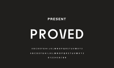 Modern Sports tech font typography. MINIMAL vector typeface for a company. Minimal gaming fonts for logo design.