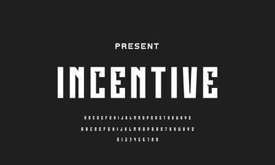 Modern Sports tech font typography. MINIMAL vector typeface for a company. Minimal gaming fonts for logo design.