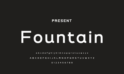 Modern Sports tech font typography. MINIMAL vector typeface for a company. Minimal gaming fonts for logo design.