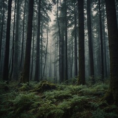 Obraz premium Imagine a forest where the trees whisper ancient stories to those who listen.