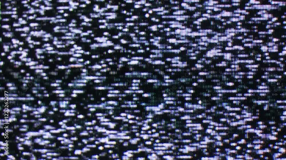 Poster abstract visual art displaying classic television screen static noise pattern