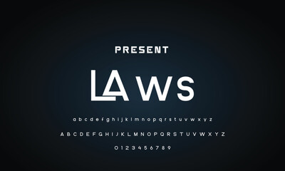 Abstract modern urban alphabet fonts. Typography sport, technology, fashion, digital, future creative logo font. vector illustration