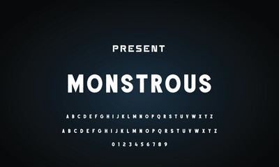 Abstract modern urban alphabet fonts. Typography sport, technology, fashion, digital, future creative logo font. vector illustration