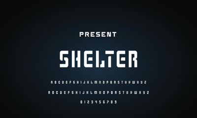 Abstract modern urban alphabet fonts. Typography sport, technology, fashion, digital, future creative logo font. vector illustration