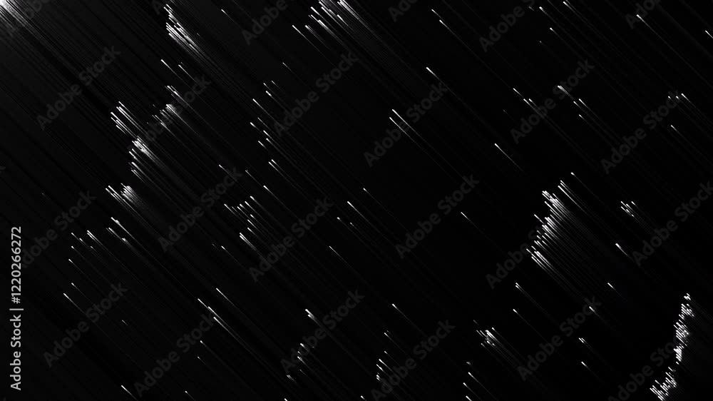 Poster abstract light pattern with streaks and dots in dark atmosphere