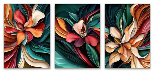 Versatile art pieces that enhance any space with delicate floral motifs.