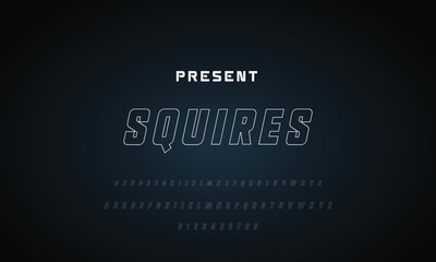 Abstract modern urban alphabet fonts. Typography sport, technology, fashion, digital, future creative logo font. vector illustration