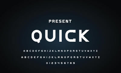 Abstract modern urban alphabet fonts. Typography sport, technology, fashion, digital, future creative logo font. vector illustration