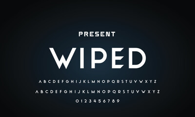 Abstract modern urban alphabet fonts. Typography sport, technology, fashion, digital, future creative logo font. vector illustration