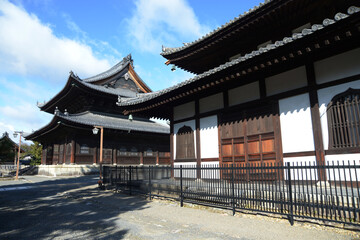 Obraz premium 妙心寺 仏殿と経蔵 京都市右京区花園