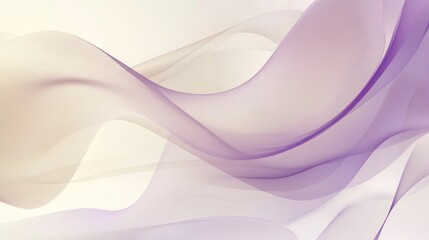 Abstract purple and beige waves, flowing design, elegant background, website banner