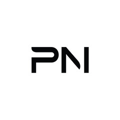 PN monogram logo design letter text name symbol monochrome logotype alphabet character simple logo