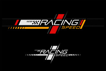 racing sticker development for car,tee shirt or logo service.