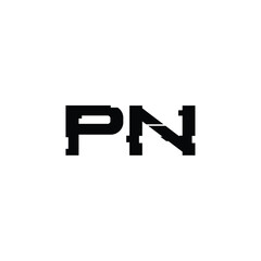 PN monogram logo design letter text name symbol monochrome logotype alphabet character simple logo