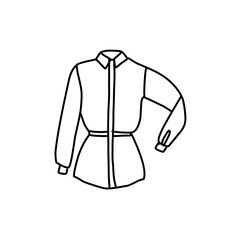 Fashion flat drawing line
