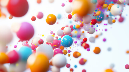 Colorful Abstract Sphere Explosion
