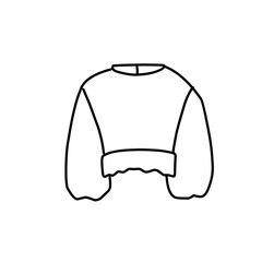 Fashion flat drawing line