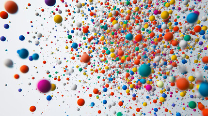 Colorful Particle Explosion