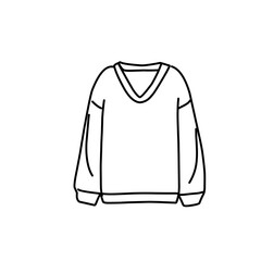 Fashion flat drawing line