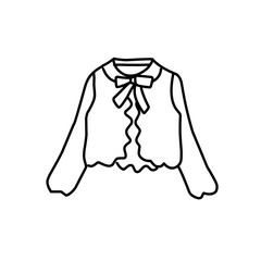 Fashion flat drawing line