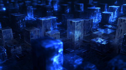 Digital Metropolis – Cyber Cityscape