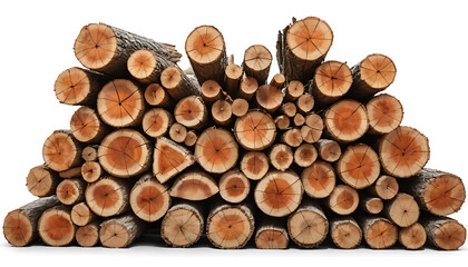 Stacked Wood Logs Pile Natural Lumber Texture