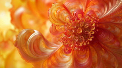 Fiery Fractal Blossom