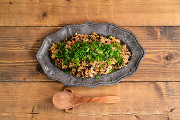 梅じゃこ焼き飯