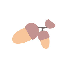 Autumn theme icon illustration