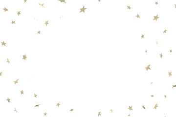 Golden star confetti effect