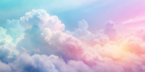 Soft pastel clouds blending with white sky background, featuring gentle gradient and subtle texture , dreamy, sky,  dreamy